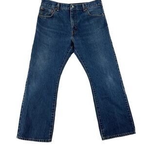Levi’s 517 Dark Wash 35” x 27” Zip Front Nice Patina GUC
